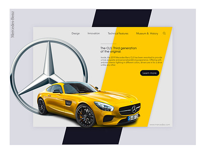 Mercedes - Benz AMG landing page amg automobile branding car design graphic design landing page ui mercedes ui design