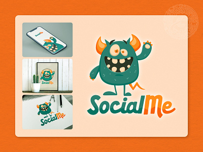 SocialMe Character Logo