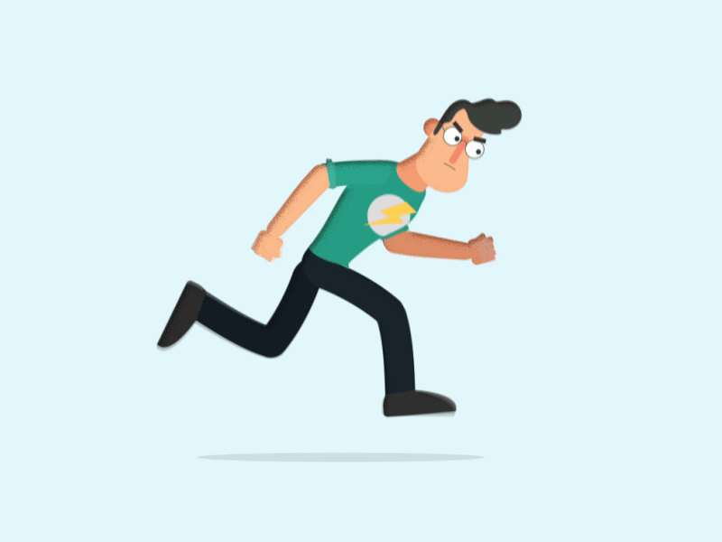 Running against the wind after effects after effects animation animation art cartoon character design illustration illustrator loop running man sport vector