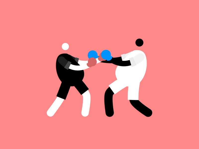 🥊 after effects after effects animation animation boxing cartoon character illustration illustrator loop sport
