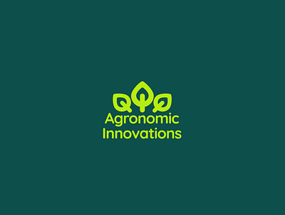 Agronomic Innovations logo design branding design illustration logo minimal typography vector