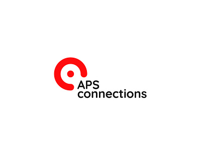 Aps connections logo design brand design branding branding design design logo logos minimal vector
