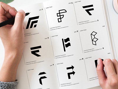 LOGO Alphabet : Letter F Concept Design