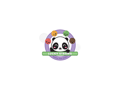 LUCKY STRAWS ▪︎ Boba Tea Cafe - Rebranding branding illustration logo logo design visual identity