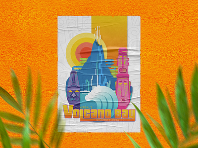 UNIVERSAL'S VOLCANO BAY ▪︎ Travel Poster - Illustration