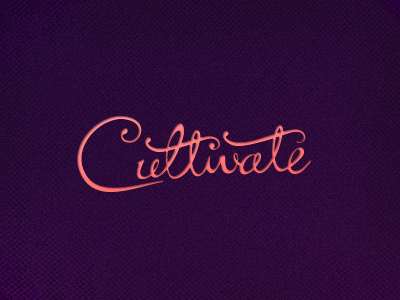 Cultivate Type Logo