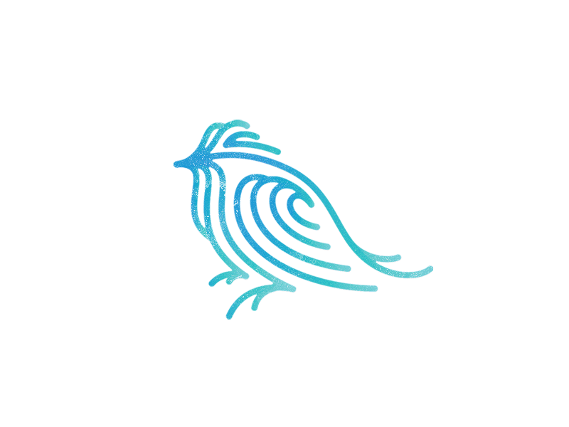Indigo logo architecture bird blue gradient indigo lines logo