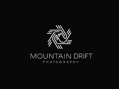 Mountain Drift Photography Logo drift logo mountain photo photography shutter snow snowflake