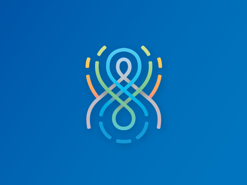 Health Interactive Logo health interactive cycle logo human medicine design