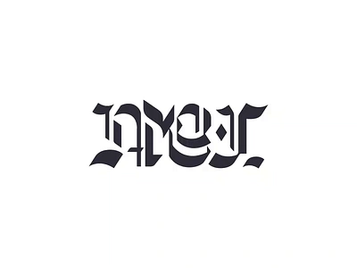 AMOR FATI ambigram // Blackletter 07/15 - Logolounge 2020 ambigram amor amor fati animation black blackletter custom fati flip gothic letter logo logolounge logotype lounge nietzsche trending trends type typography