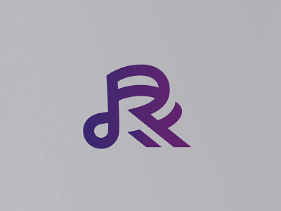 R F monogram / music Logo animation commercials composer f monogram music musical notation notation r short movie