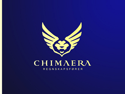 Chimaera Logo accounting chimera greek lion mythology wings