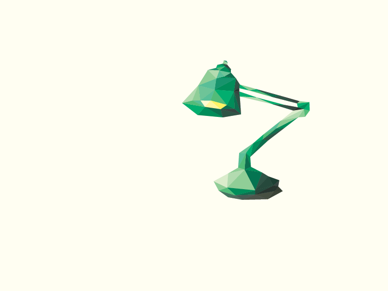 Greenlamp Logo desk geometric green greenlamp lamp light logo lowpoly poly polygon