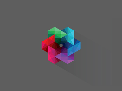 Work Flow-er icon colors flower poligon spiral triangle vortex workflow
