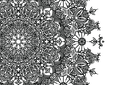 Mandala geometric illustrator mandala method process symmetry