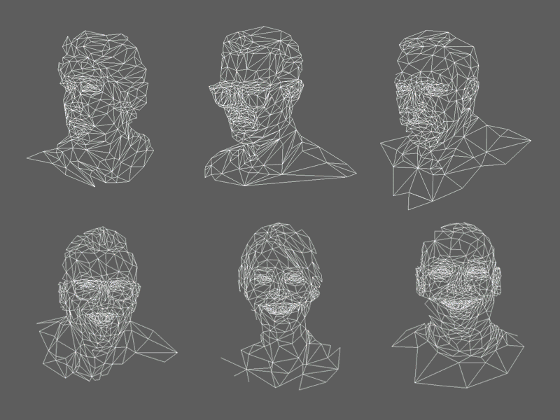 Lowpoly Portrait Process