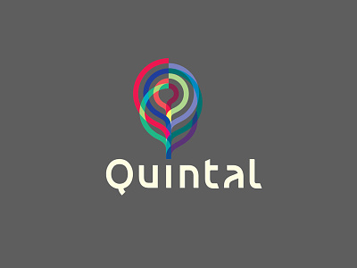 Quintal Logo 2 backyard brain furniture polygon q triangles wireframe