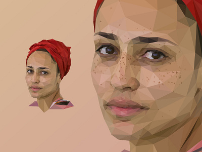 Zadie Smith author colors lopoly lowpoly lowpoly portrait magazine smith zadie