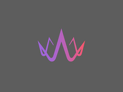 Wonderkiln logo crown design heat kiln magic star w wonder