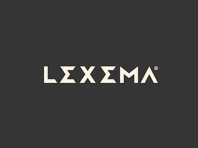 Lexema Type agency communication custom digital l lexema logo mexico tangram triangle type typography