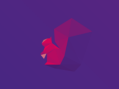 Squirrel #lowpoly lowpoly nut squirrel triangles