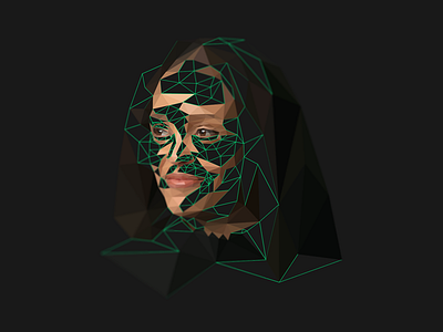 Jesmyn Ward _ Lowpoly portrait