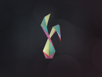 Rabbit Easter Egg Logo rabbit easter egg facets origami triangles páscoa coelho logo coelho logo bunny