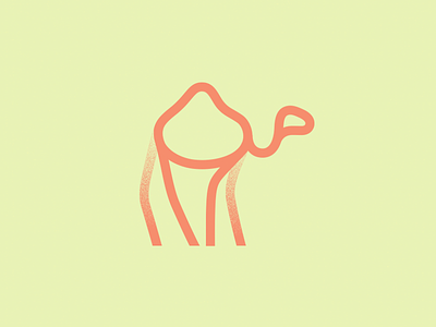 Kmel camel camels desert line logo symbol