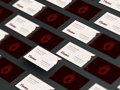 Flamo // business card presentation bird businesscard card eagle fire flame graphic graphicdesign presentation