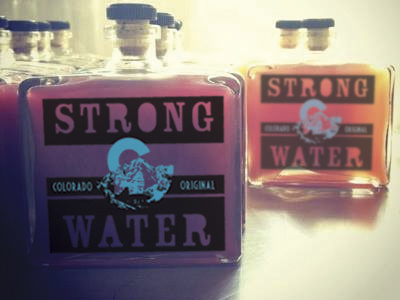 Strong Water Mock-Up 2 colorado illustrator label design logo design photoshop