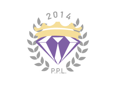 P.P.L. Logo crown denver diamond fun logo illustrator logo