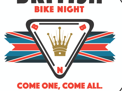 British Bike Night logo by Tim O'Connor on Dribbble