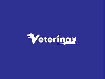 Veterinary Logo branding calligraphy graphic handlettering icon illustration lettering logo typography vector