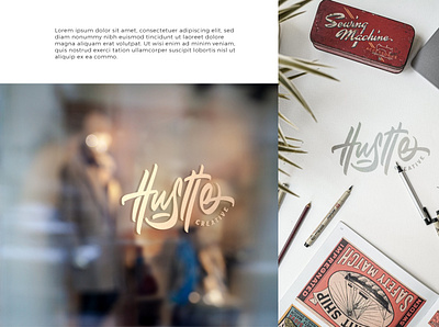 Hustle Experience branding calligraphy design handlettering illustration inspiration lettering logo type typography