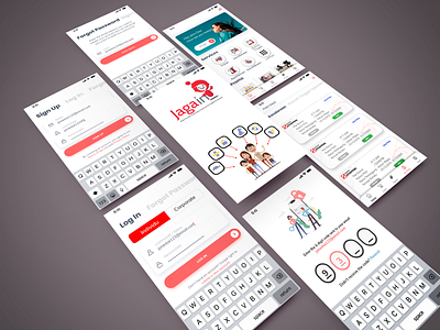 Jagain - Marketplace Insurance app branding design ui