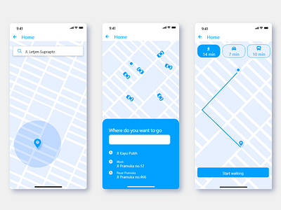 Maps Screen Wireframes #dailyui #dailyui029 app ui