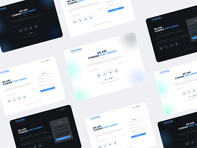 Coming Soon Page UI app ui website design