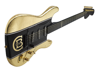 Conan O'Brien Stratocaster conan conan obrien customized fender gold gold leaf guitar stratocaster
