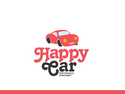 Happy Car Logo branding design handlettering illustration lettering logo logo design typography vector