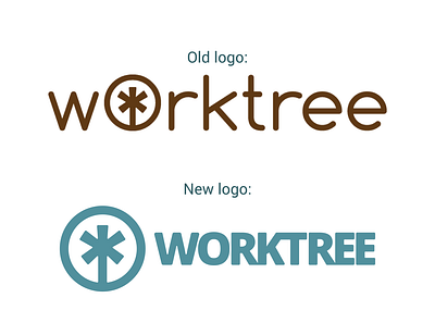 Logo redesign for Worktree branding design logo redesign tree