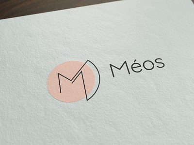 Méos logo branding design illustrator logo typography