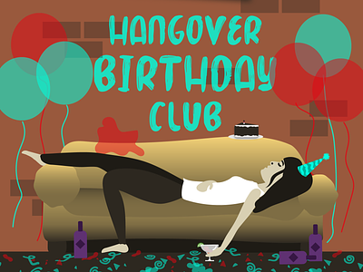 Hangover Birthday Club Branding
