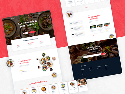 Mealtime — Meal delivery service dailyui design dishes figma food home page interface landing page meal mealtime ui web website