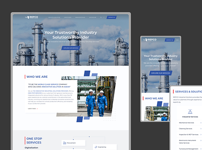 Repco Website mobile design ui ux ui design website design