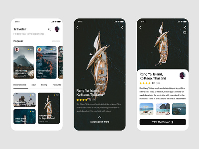 Traveler app design mobile design mobile ui prototypes ui ux