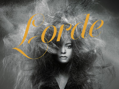 Lorde - Artwork Concept album design lorde music type typography