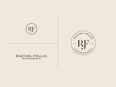 Rachel Fellig Photography branding chic design identity logo luxury photographer