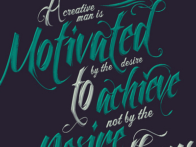 Motivate! design lettering type typography