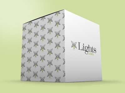 Lights.com Box brand branded design identity lights logo online packaging
