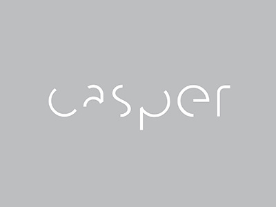 casper branding design identity lettering logo type